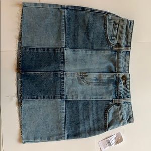PacSun size 25 Checkmate B Denim Skirt